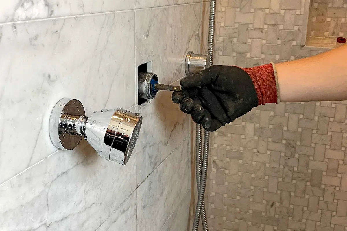 Leaky shower faucet repairs