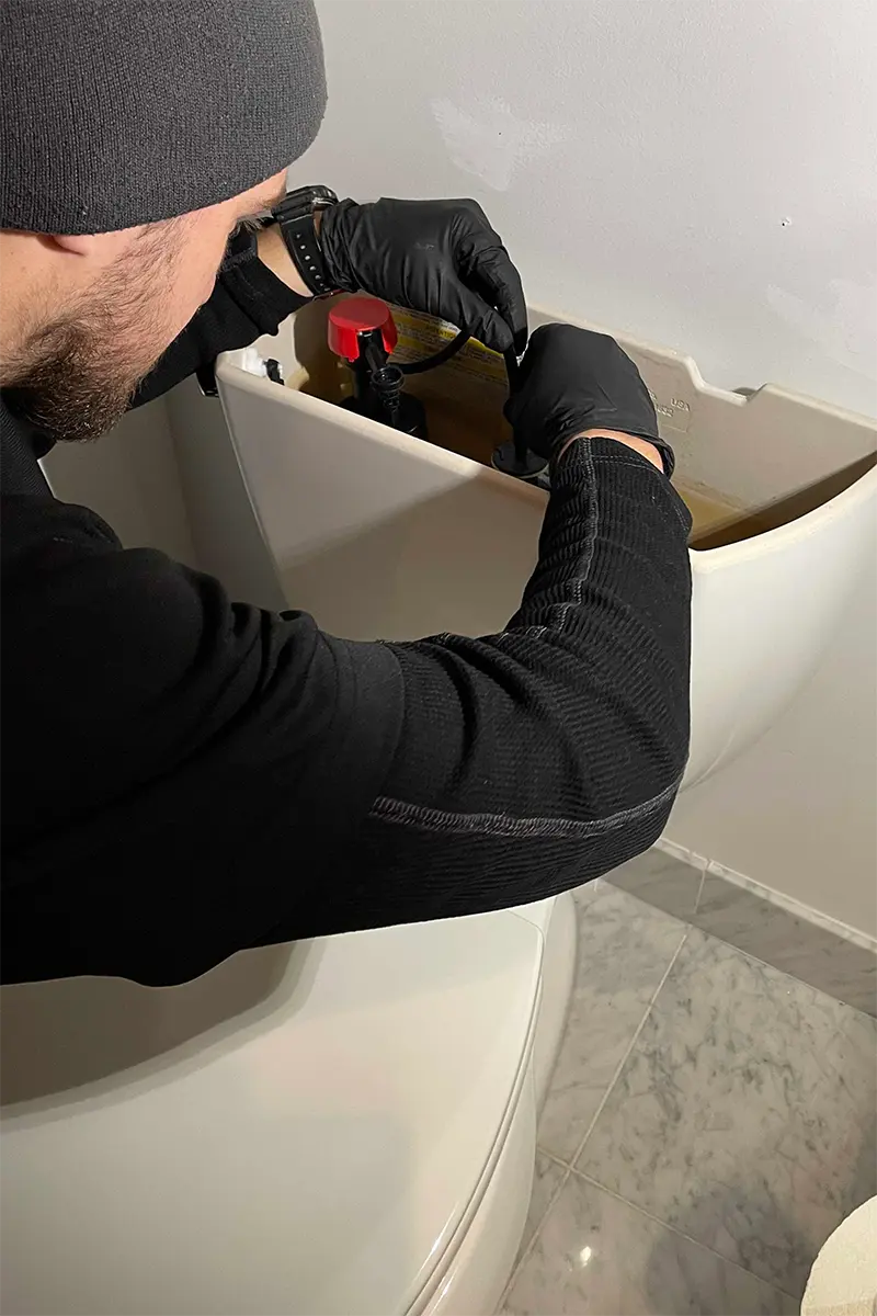 Toilet flapper replacement