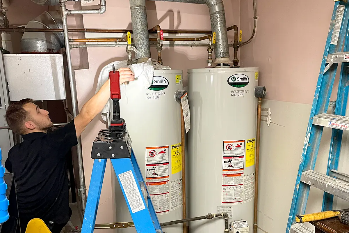 Water heater installation services