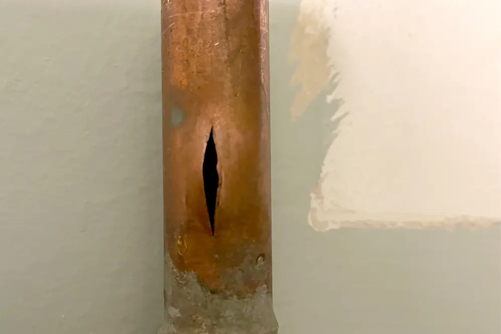 Burst pipe