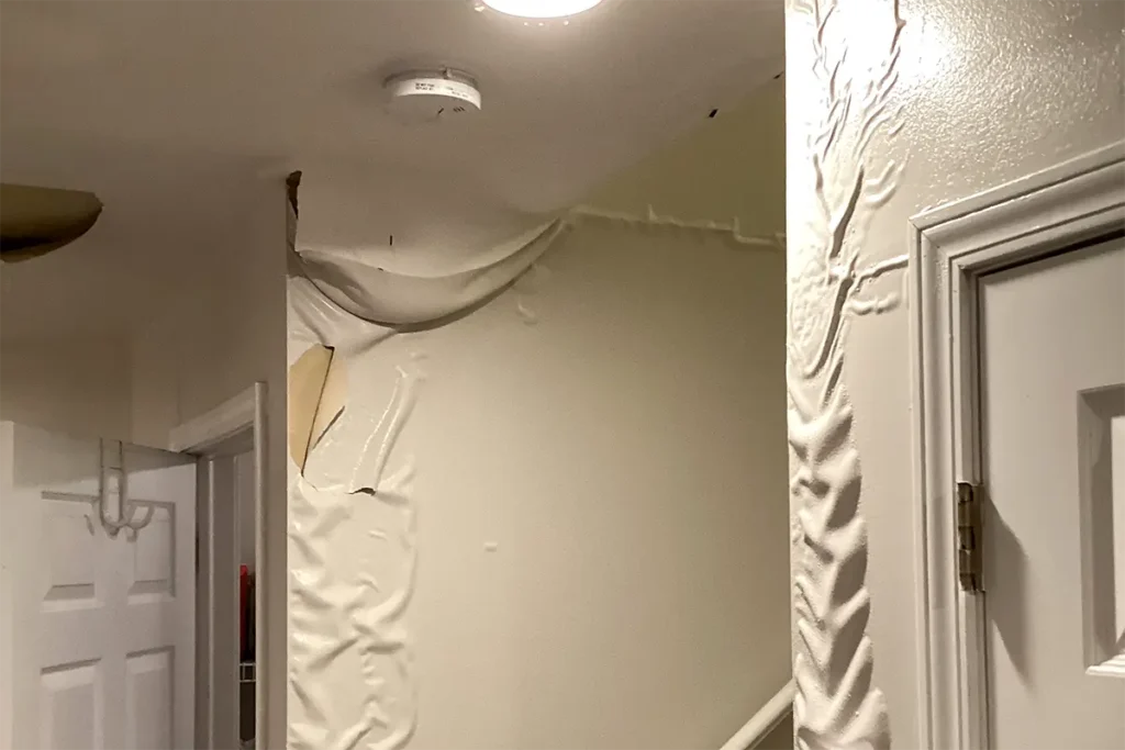 Property damage from water leak