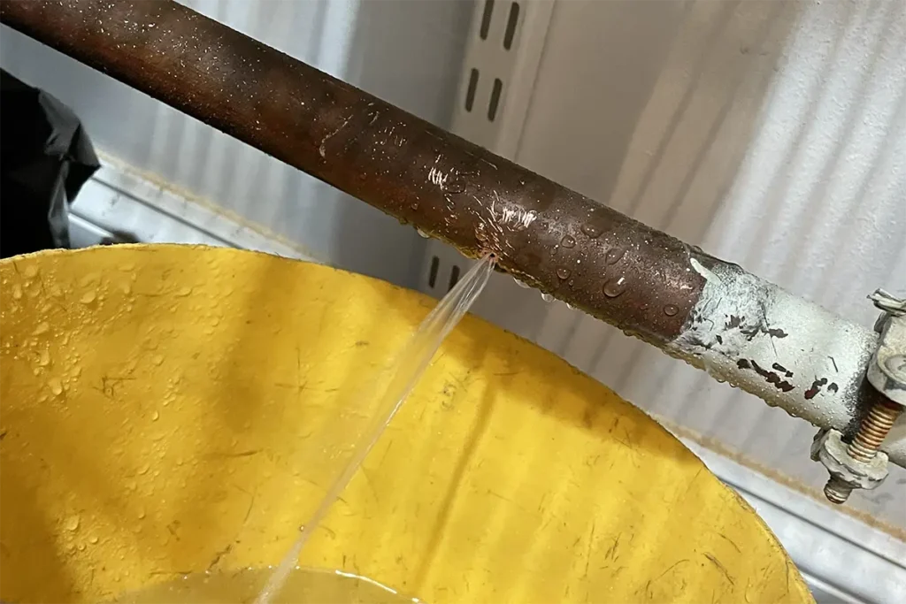 Water meter burst