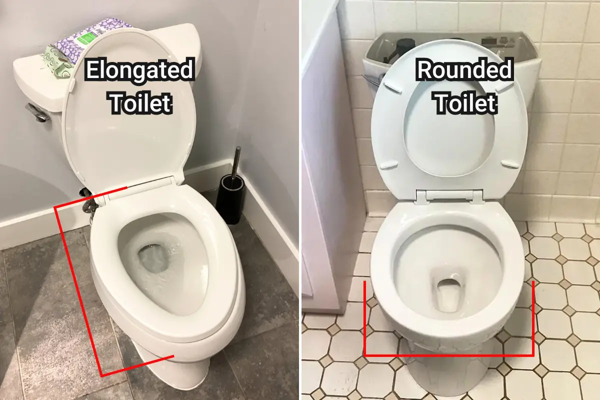 elongated toilet bowl versus round toilet bowl to install