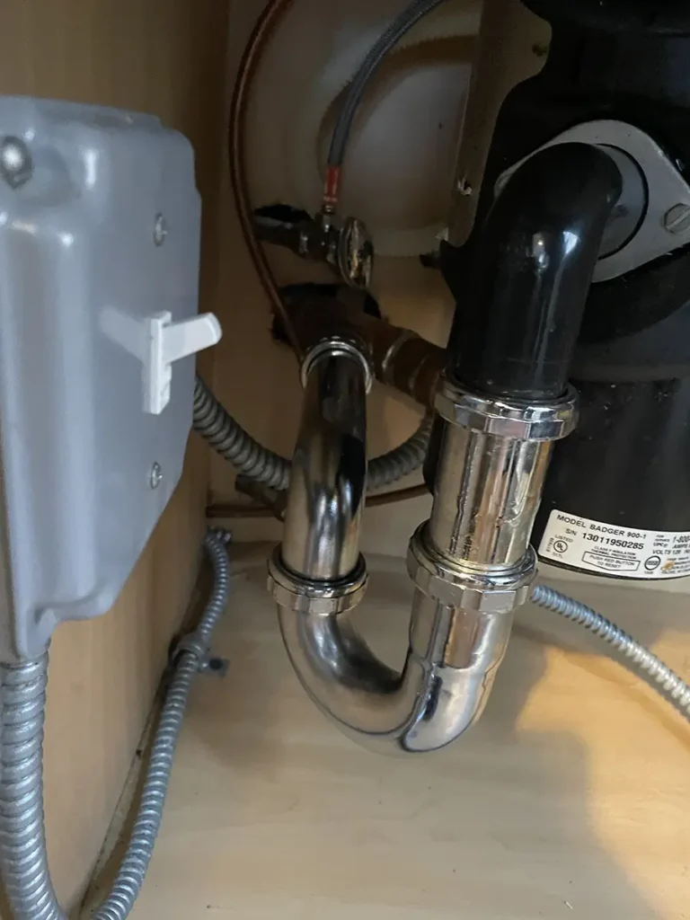 power connection for garbage disposal