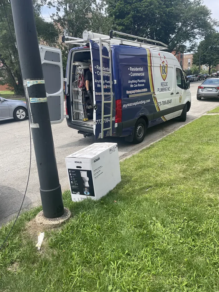 plumbing company ready to install a toilet 