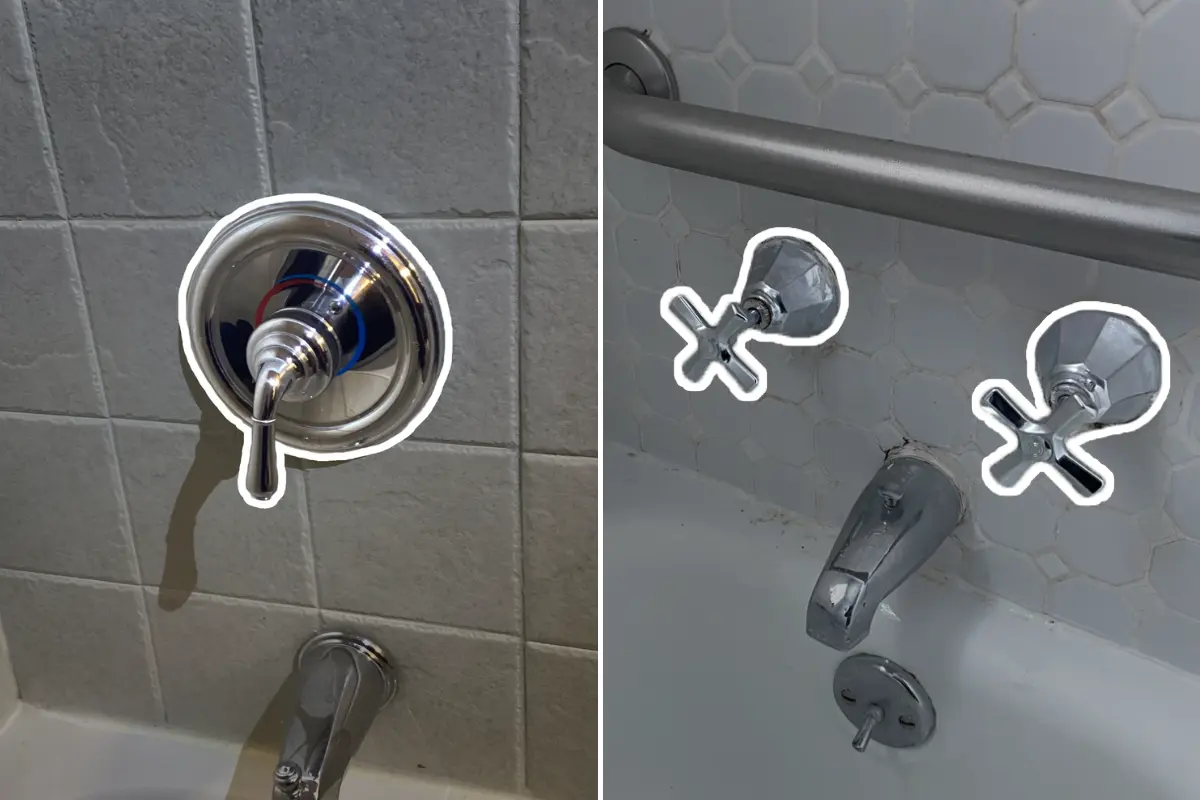 Single handle versus two handle faucets for your shower