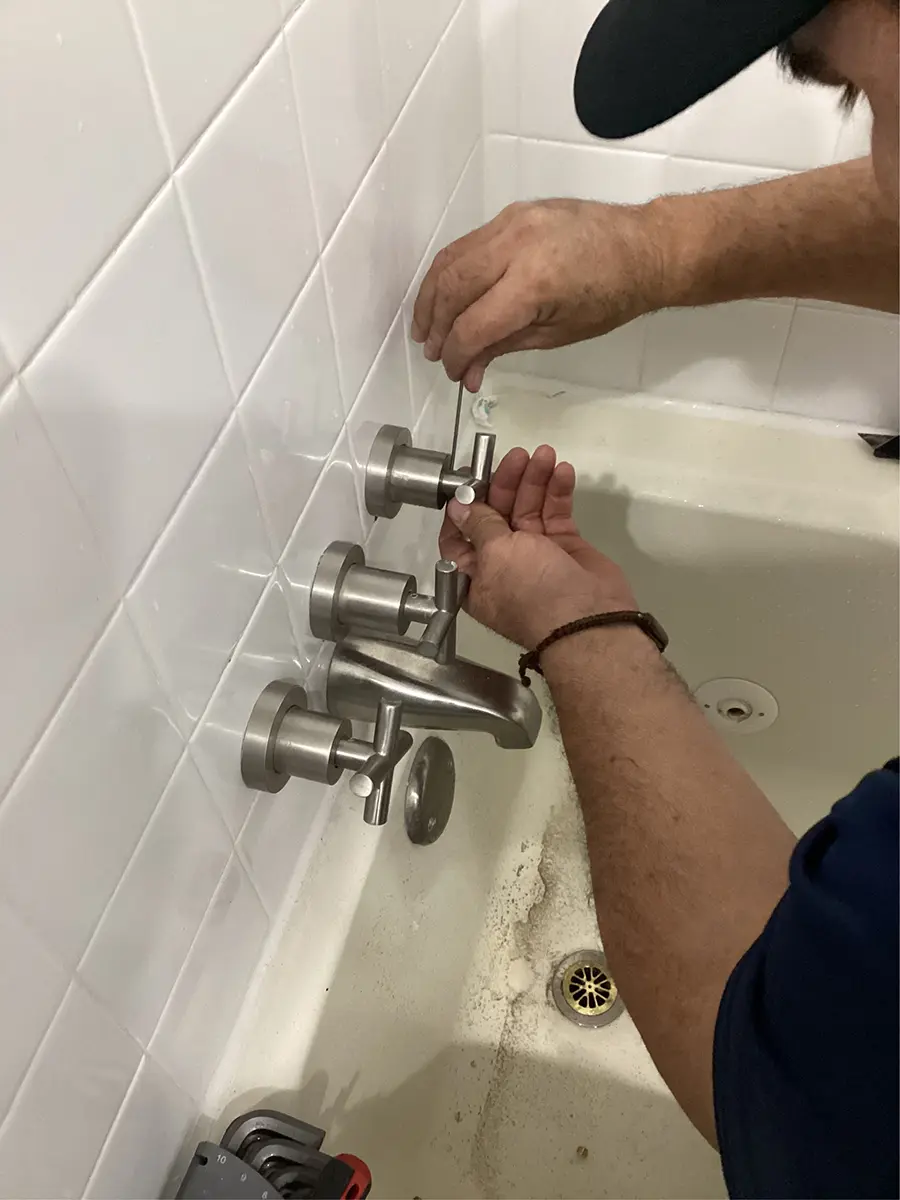 shower repair in condo bathroom