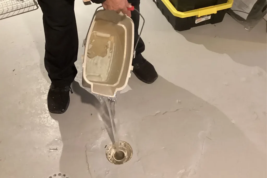 Clearing clogged drain