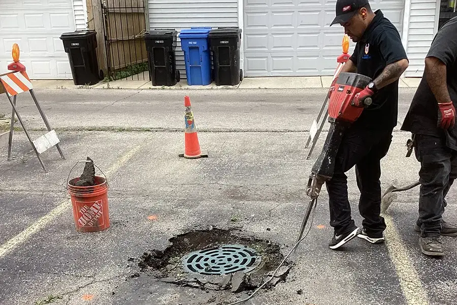 City storm drain
