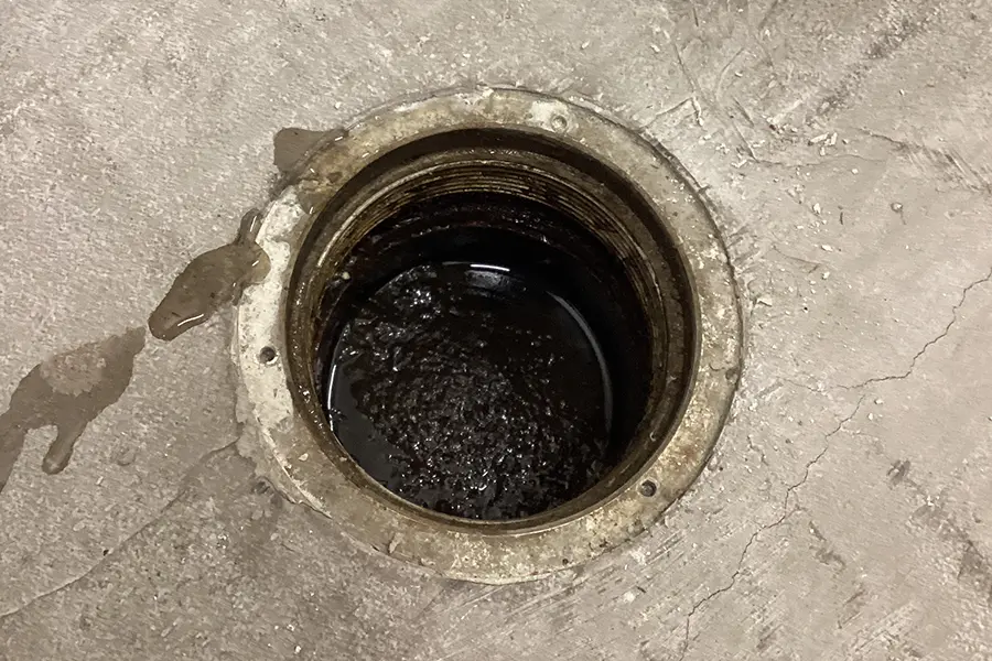 Sewer line in city