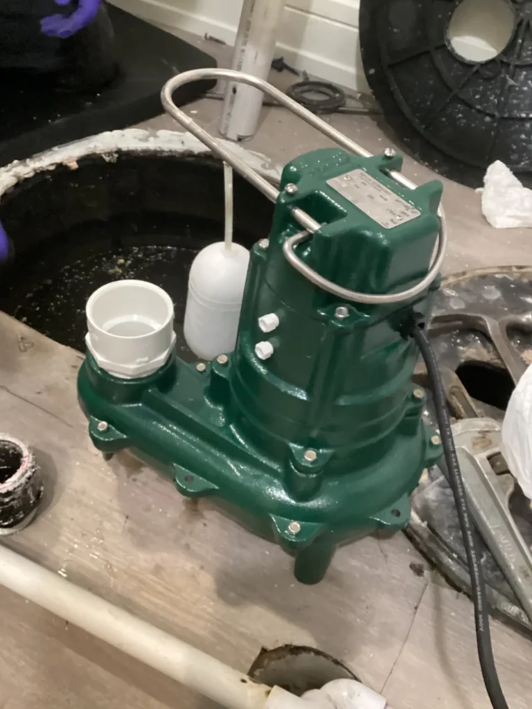 servicing sump pump