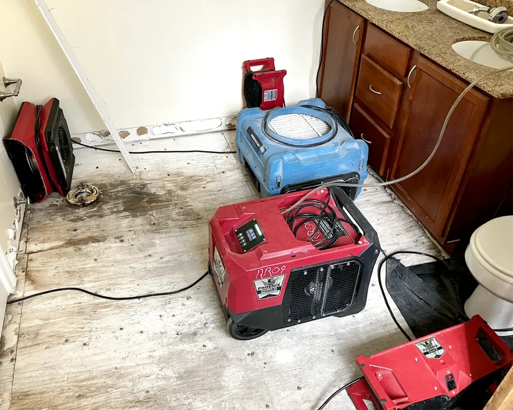 Water damage restoration