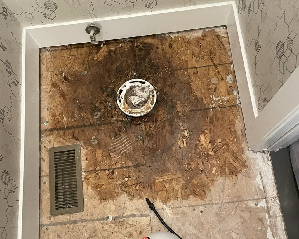 Toilet overflow spill