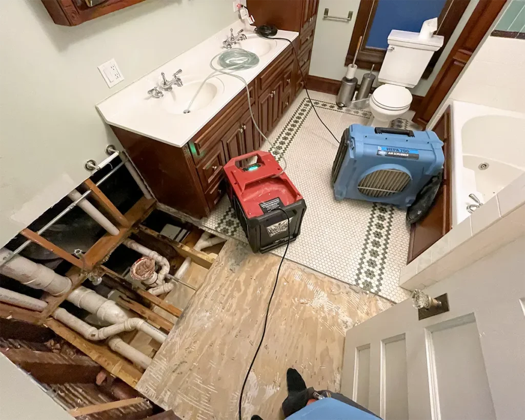 Sewage cleanup restoration