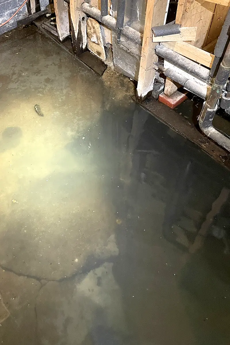 Contaminated water
