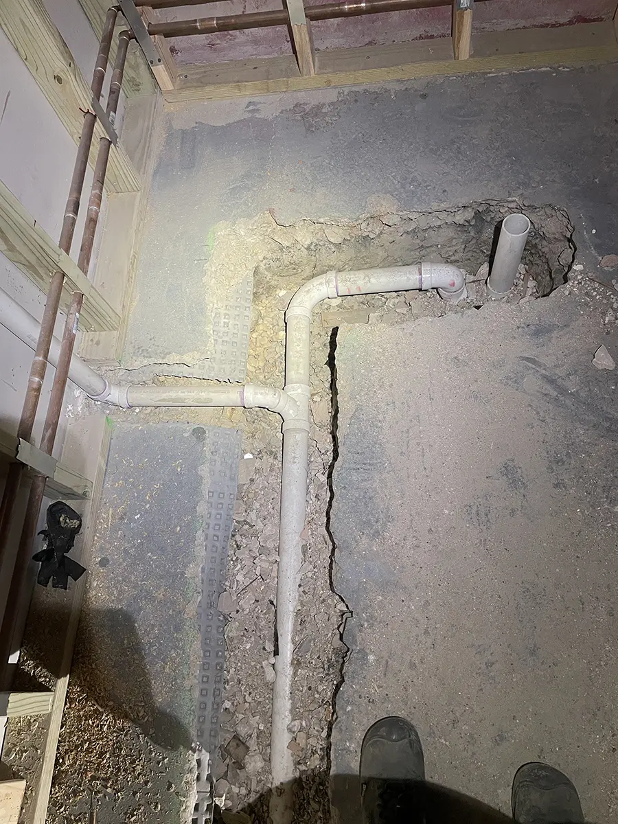 sewer line