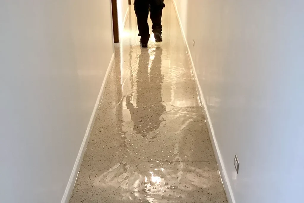 Flooded basement