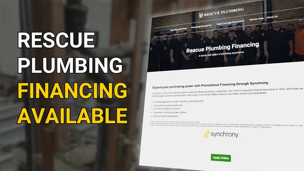 Rescue plumbing financing available