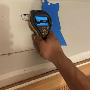 Drywall dried to material level