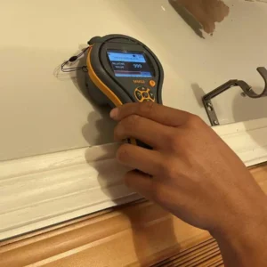 Moisture reading to prevent mold remediation on wall