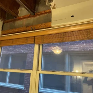 Drywall removal of affected areas