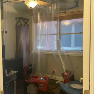 Structural drying water damage restoration process