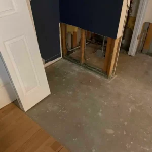 Basement flood damage restoration