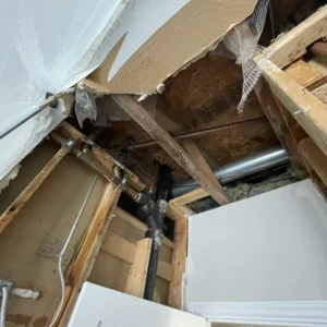 Close up property damage chicago il