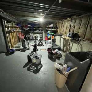 Evaluating damage in basement before the restoration process