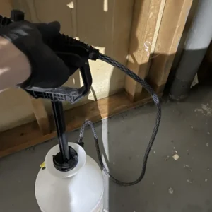 Applying disinfection during the cleanup process