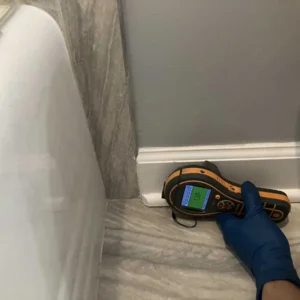 Moisture meter read after quality restoration services near albany park chicago