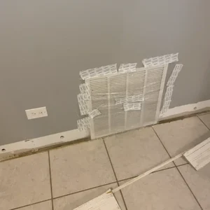 containment of vent to prevent hidden moisture