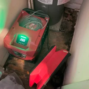 Using efficient drying techniques after a leak repair